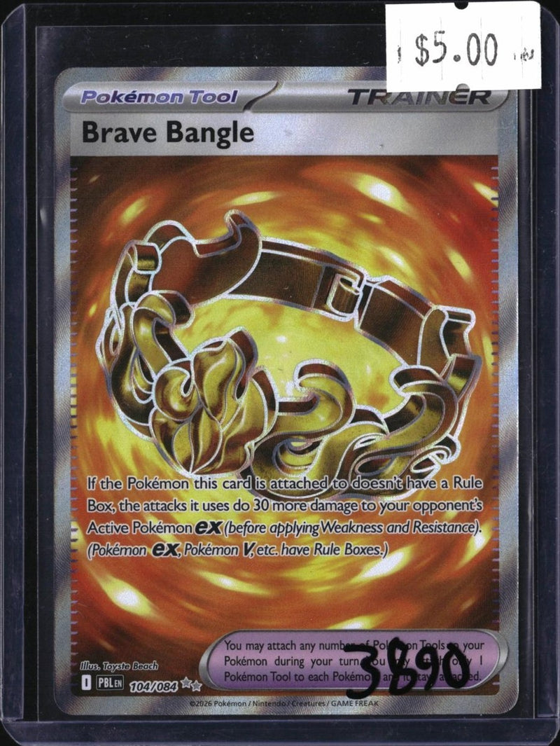 Pokemon Brave Bangle — 104/084 — SKU 3890 — actual card front scan