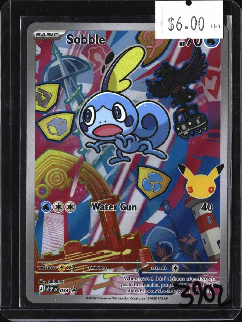 Pokemon Sobble - 054 — 54 — SKU 3902 — actual card front scan