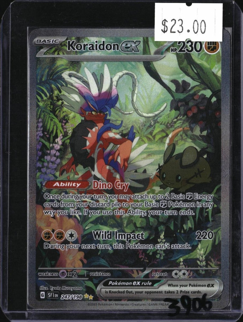 Pokemon Koraidon ex — 247/198 — SKU 3906 — actual card front scan