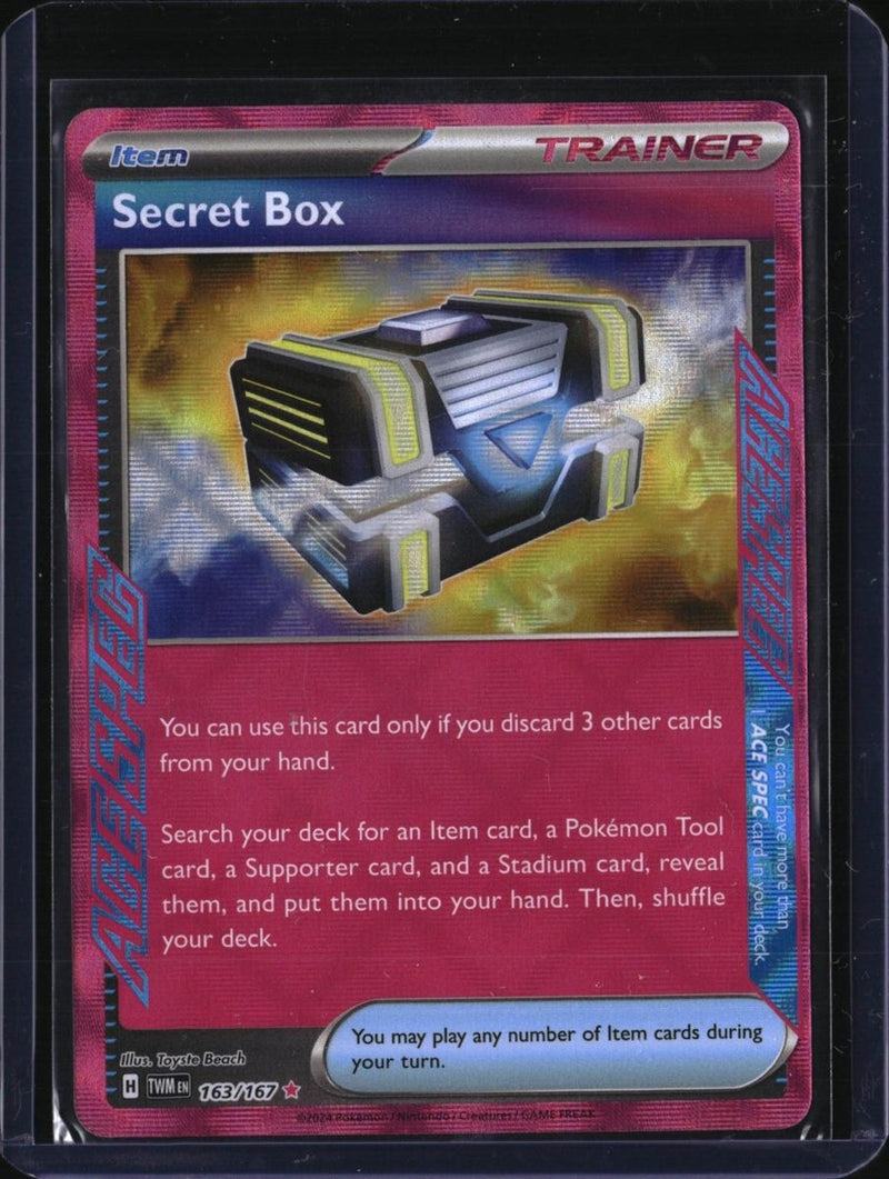 Pokemon Secret Box — 163/167 — SKU 3914 — actual card front scan