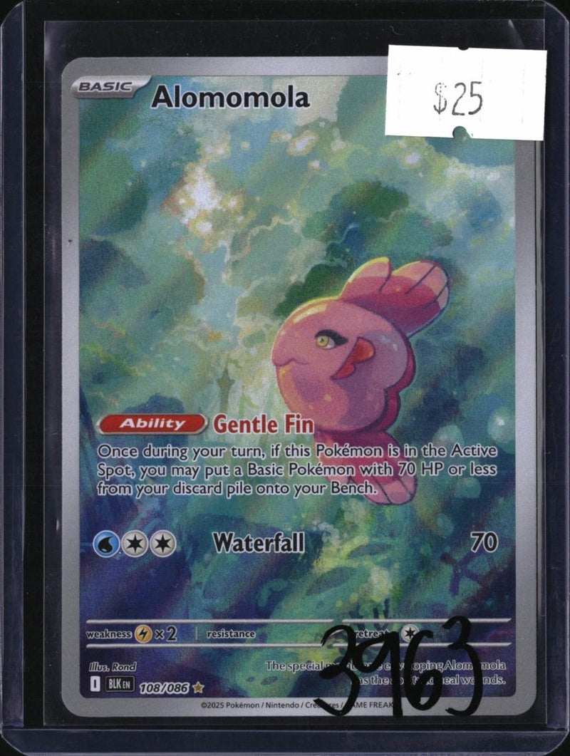Pokemon Alomomola — 108/086 — SKU 3963 — actual card front scan