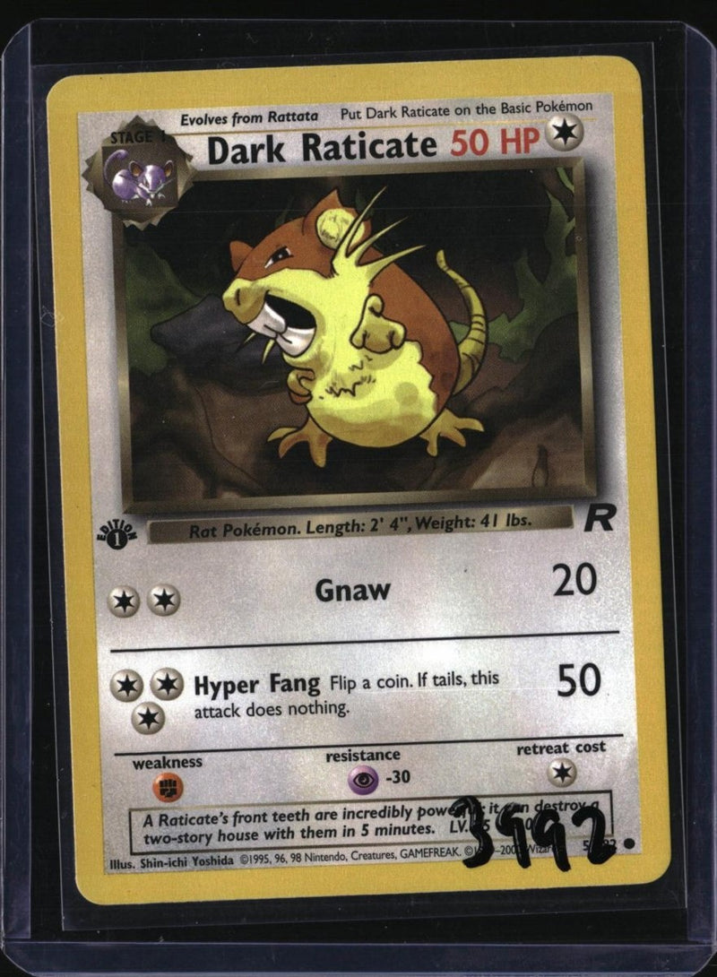 Pokemon Dark Raticate — 51/82 — SKU 3992 — actual card front scan