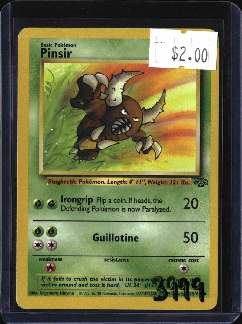 Pokemon Pinsir — 25/64 — SKU 3999 — actual card front scan