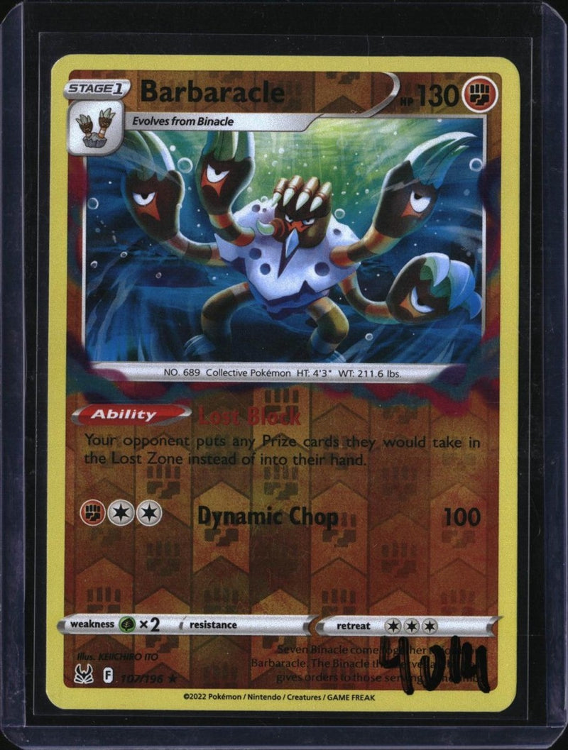 Pokemon Barbaracle — 107/196 — SKU 4014 — actual card front scan