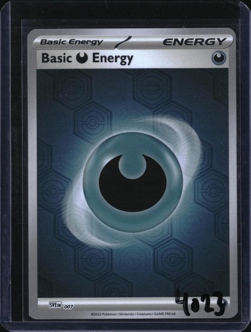 Pokemon Basic Darkness Energy - 007 — 7 — SKU 4023 — actual card front scan