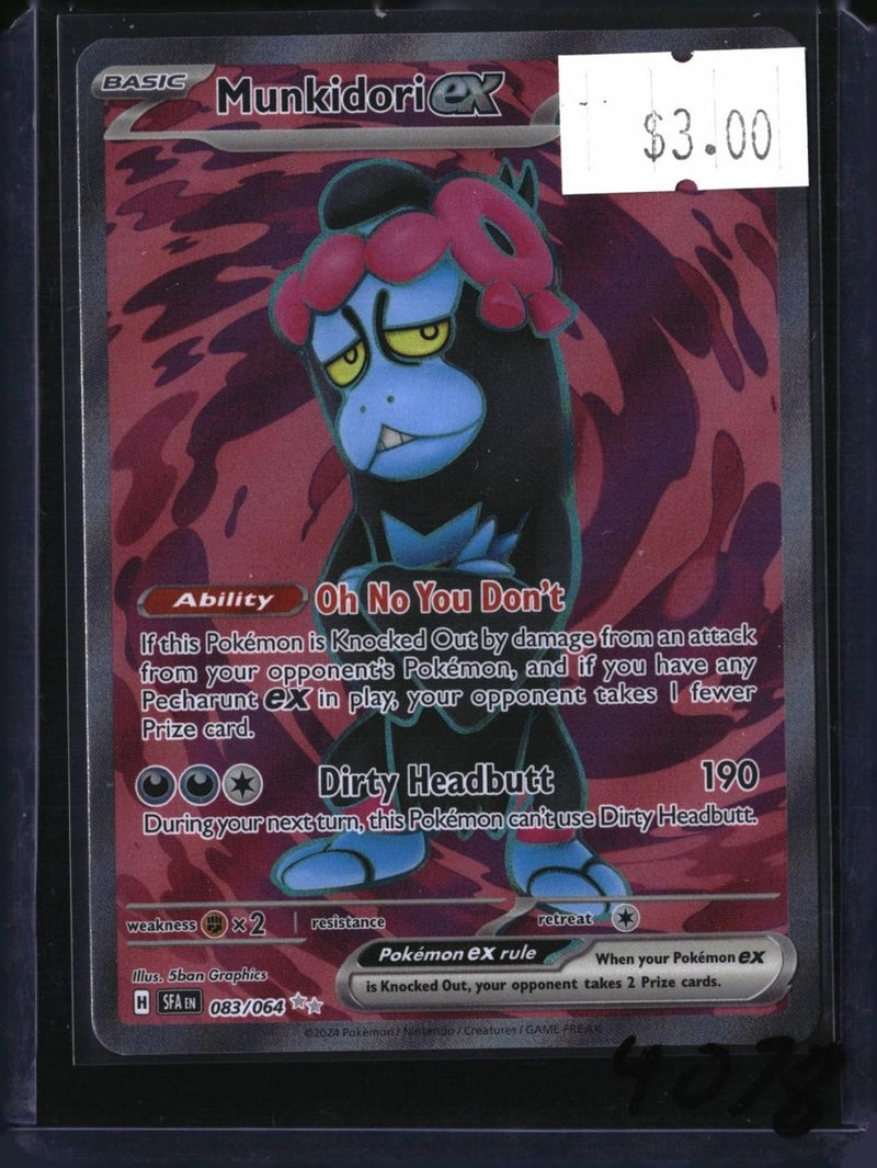 Pokemon Munkidori ex — 083/064 — SKU 4078 — actual card front scan