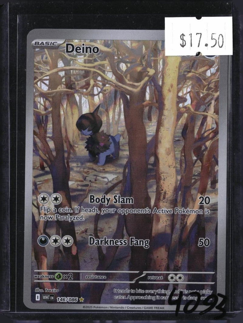 Pokemon Deino — 146/086 — SKU 4093 — actual card front scan