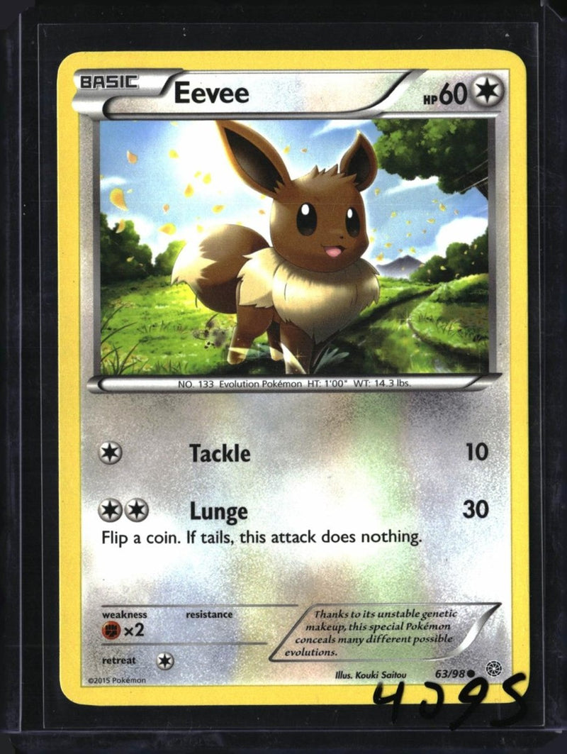 Pokemon Eevee - 63/98 — 63/98 — SKU 4095 — actual card front scan