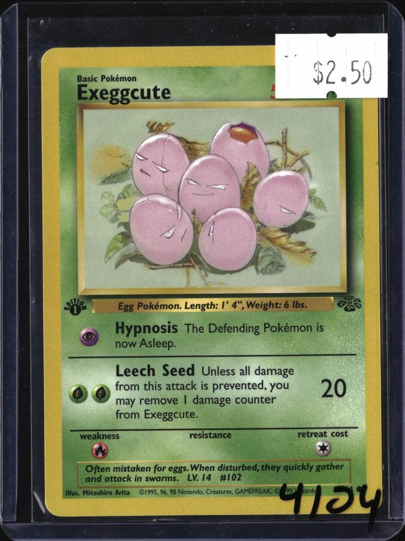 Pokemon Exeggcute — 52/64 — SKU 4104 — actual card front scan
