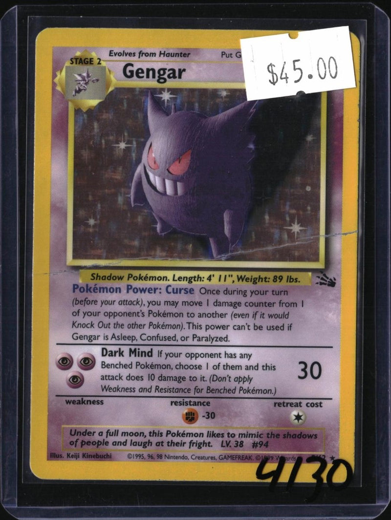 Pokemon Gengar (5) — 05/62 — SKU 4130 — actual card front scan