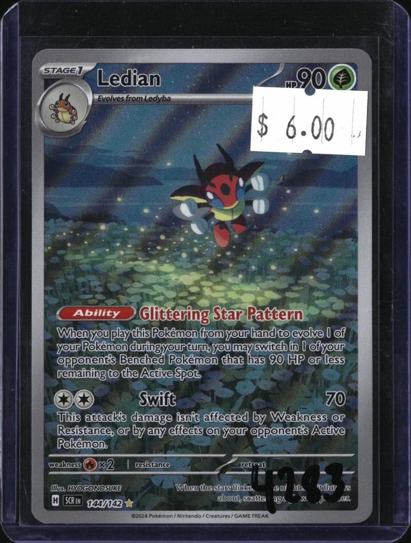 Pokemon Ledian — 144/142 — SKU 4283 — actual card front scan