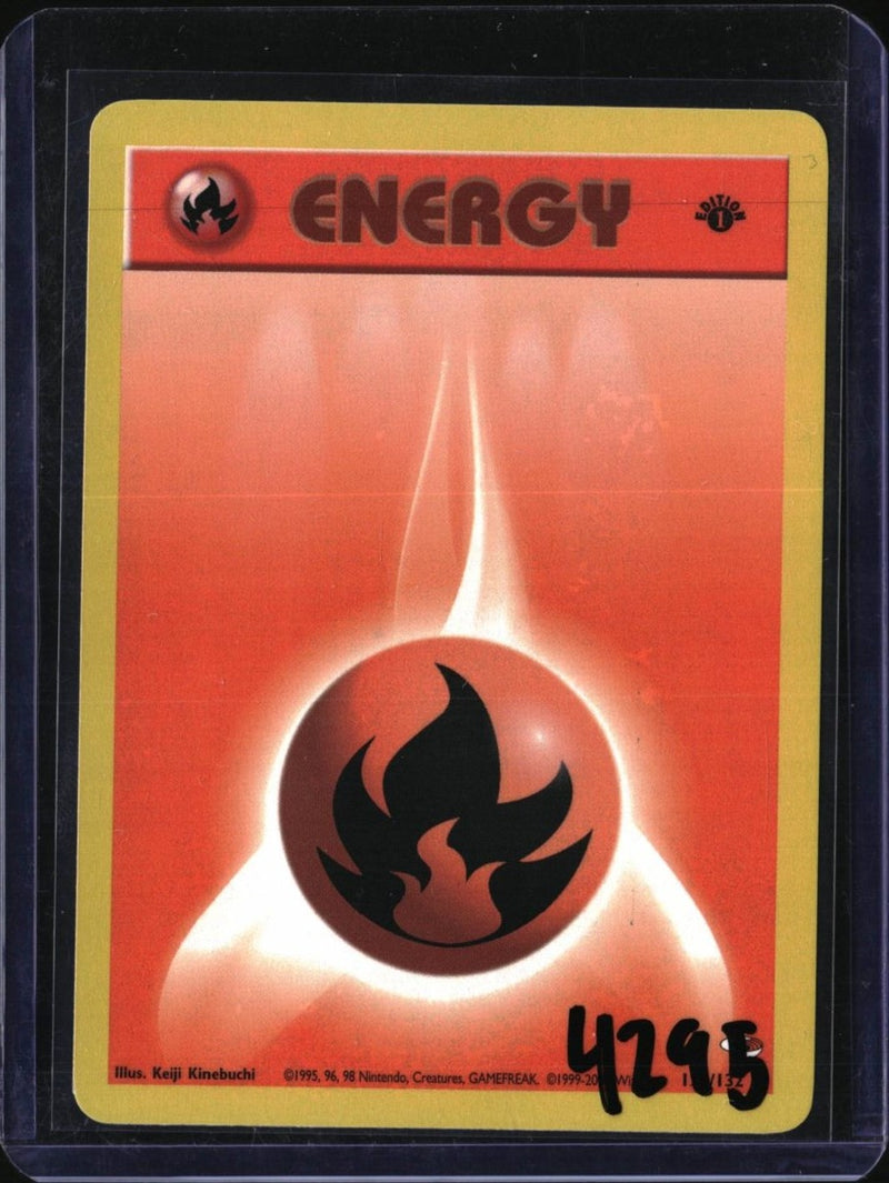 Pokemon Fire Energy — 98/102 — SKU 4295 — actual card front scan