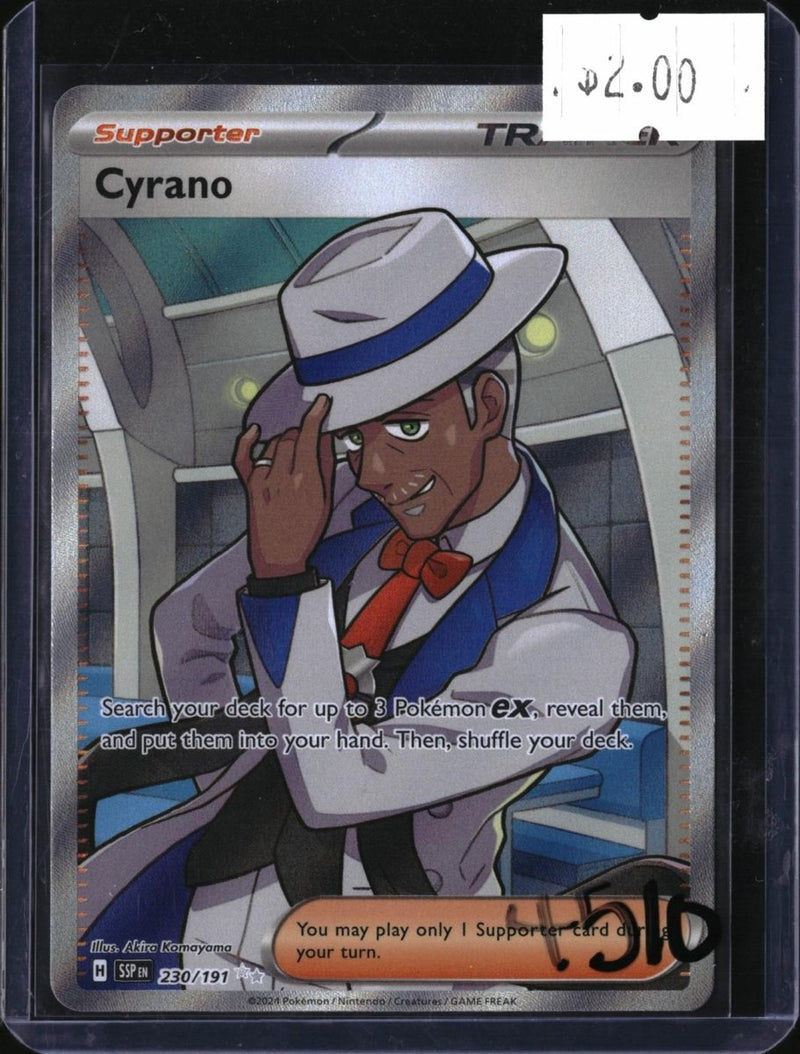 Pokemon Cyrano — 230/191 — SKU 4510 — actual card front scan