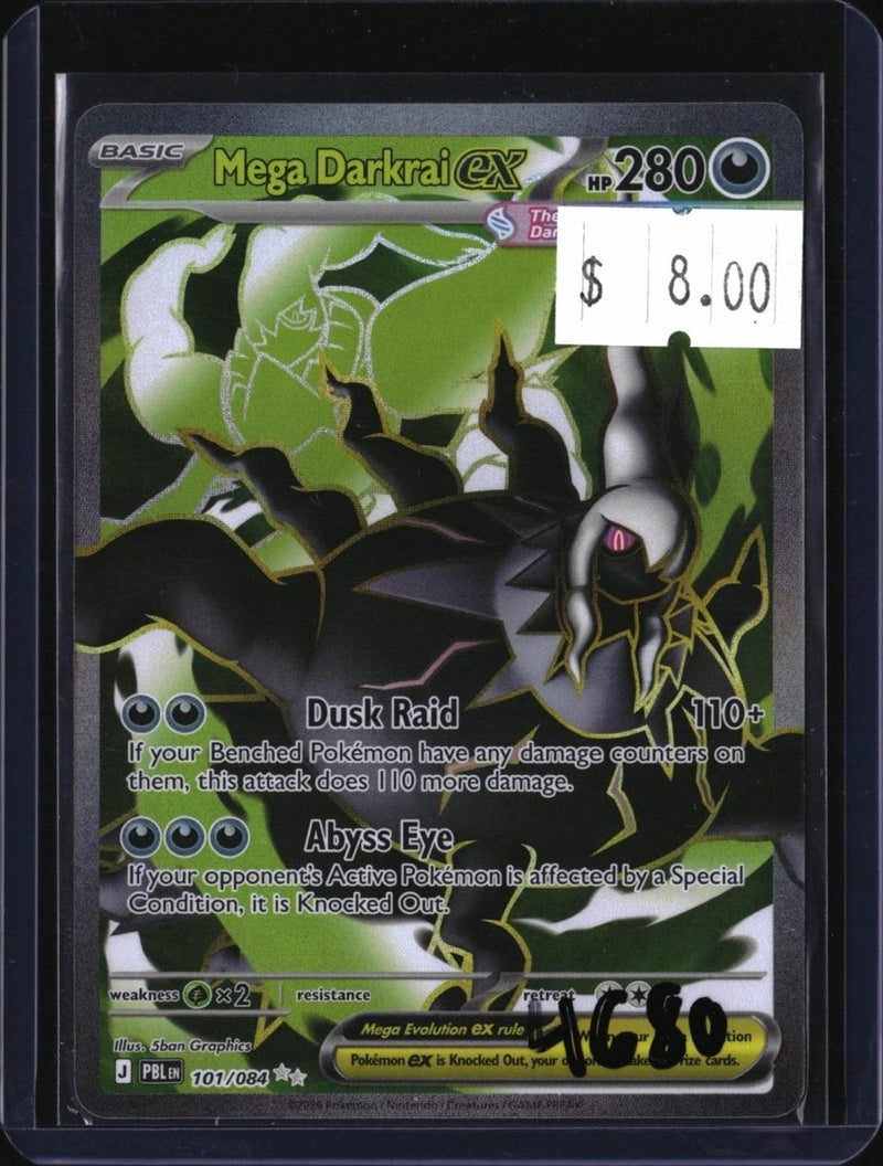 Pokemon Mega Darkrai ex — 101/084 — SKU 4680 — actual card front scan