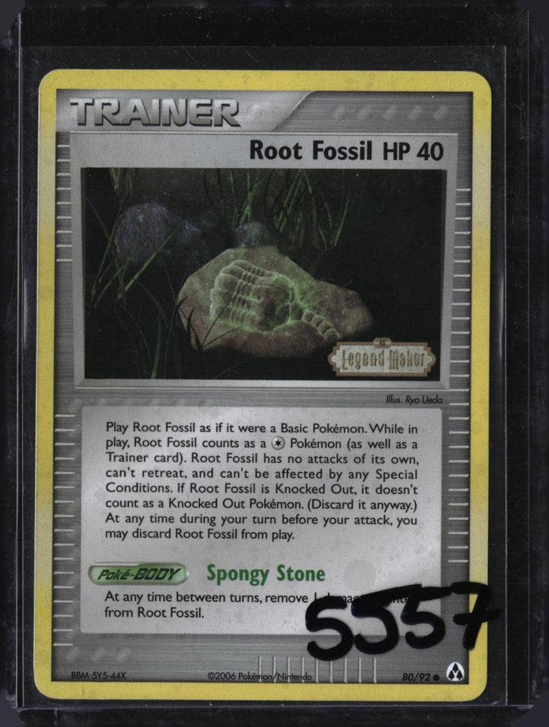 Pokemon Root Fossil — 80/92 — SKU 5557 — actual card front scan