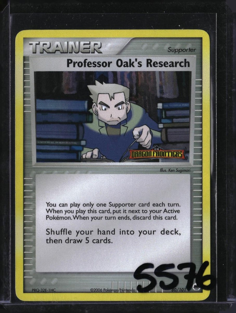 Pokemon Professor Oak's Research — 80/101 — SKU 5576 — actual card front scan