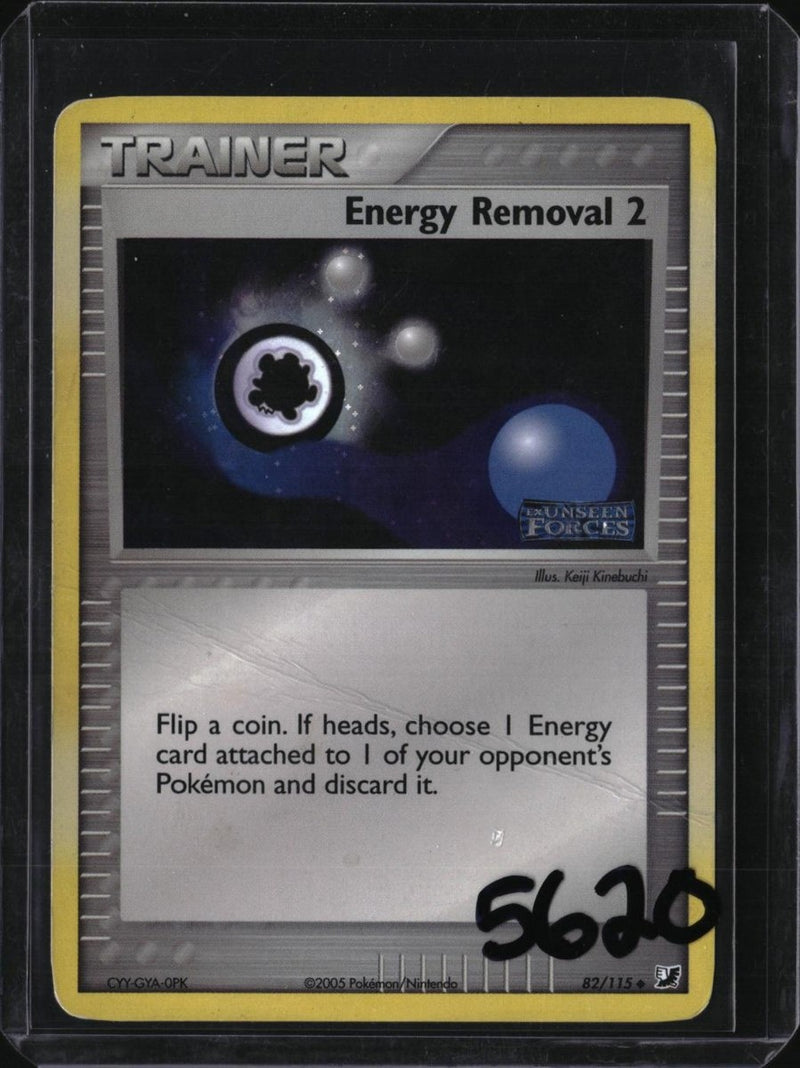 Pokemon Energy Removal 2 — 82/115 — SKU 5620 — actual card front scan