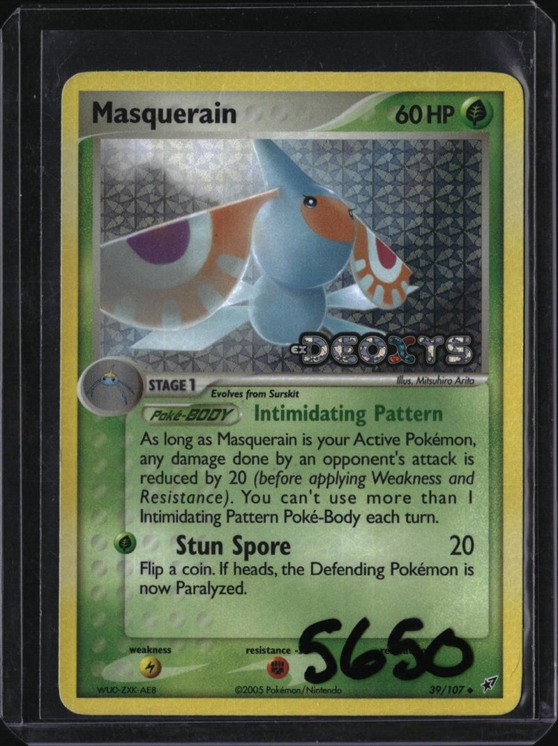 Pokemon Masquerain — 39/107 — SKU 5650 — actual card front scan