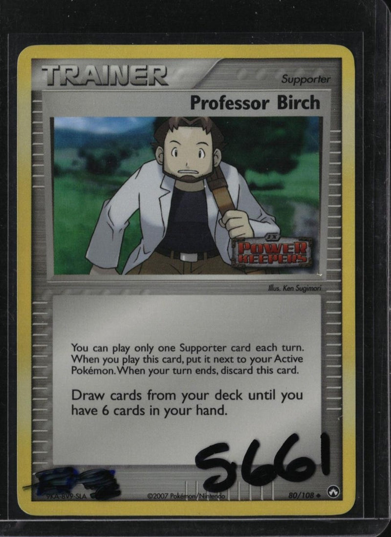 Pokemon Professor Birch — 80/108 — SKU 5661 — actual card front scan