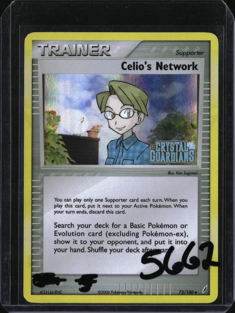 Pokemon Celio's Network — 73/100 — SKU 5662 — actual card front scan