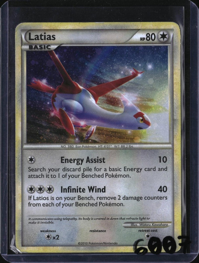 Pokemon Latias - HGSS10 — SKU 6007 — actual card front scan
