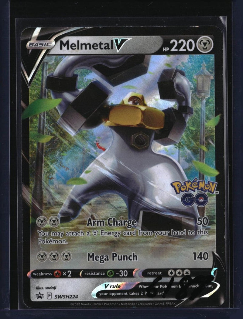 Pokemon Melmetal V — SWSH224 — SKU 6187 — actual card front scan