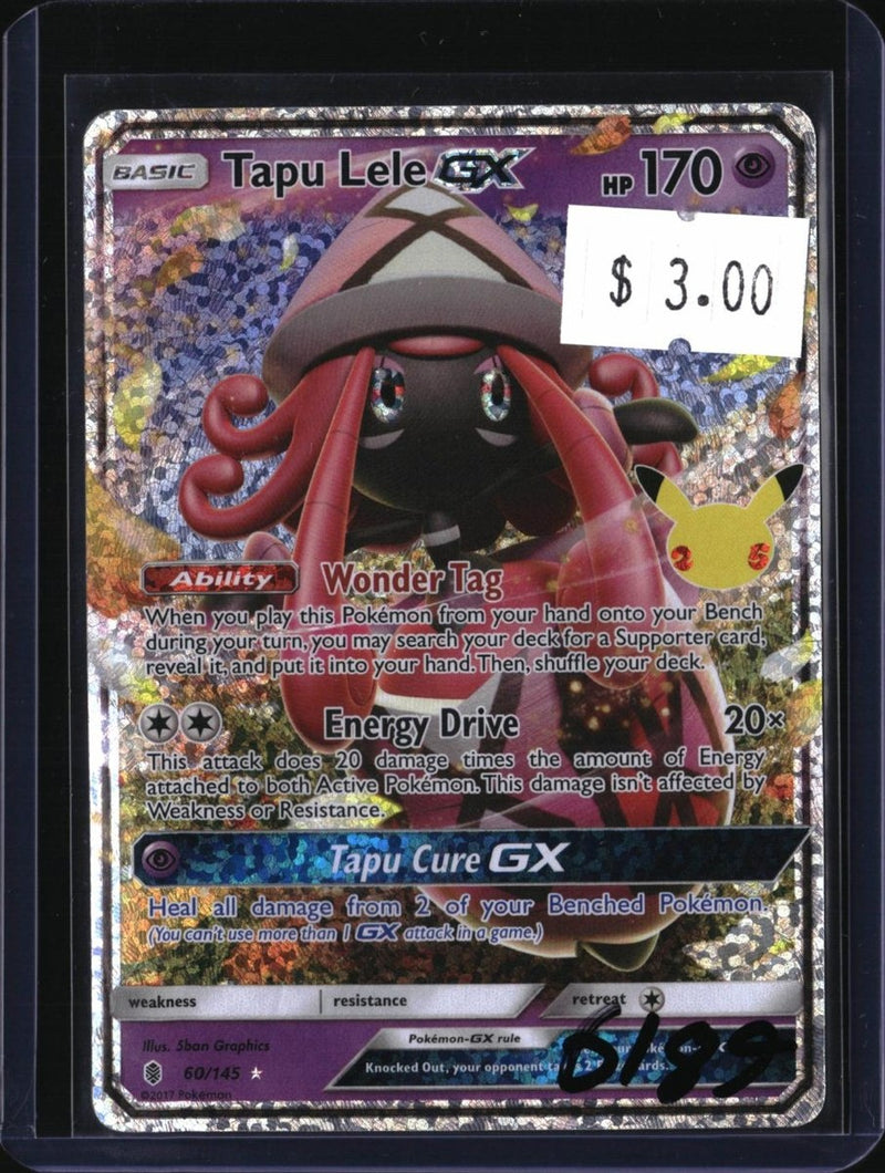Pokemon Tapu Lele GX - 60/145 — 60/145 — SKU 6189 — actual card front scan