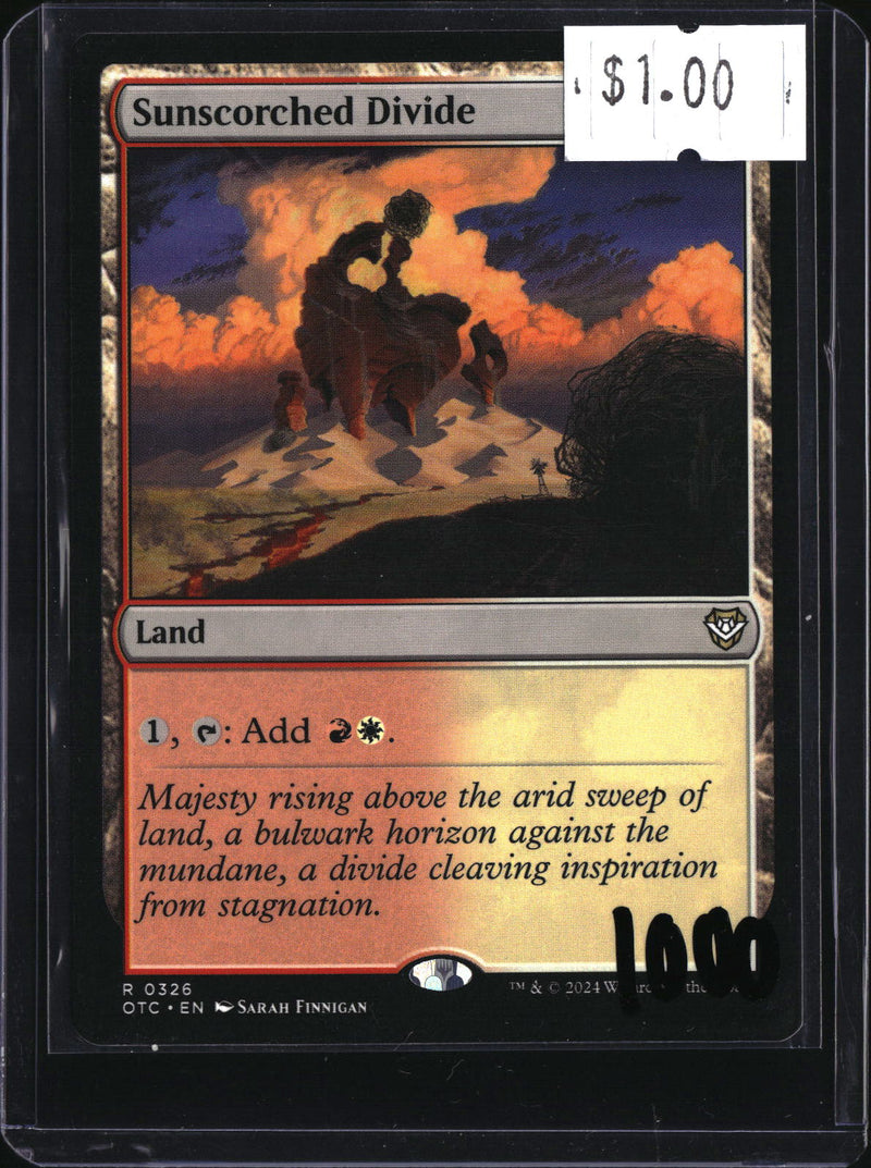 Sunscorched Divide — MTG-1000 — actual card front