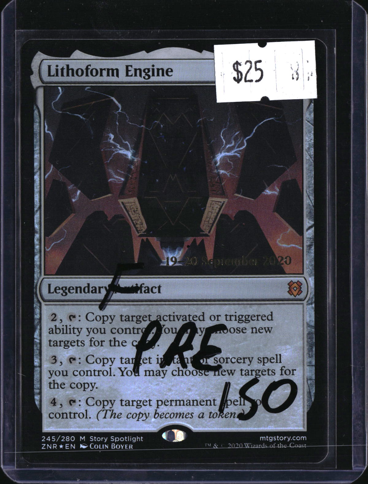 Lithoform Engine (Prerelease) (FOIL) — MTG-150 — actual card front