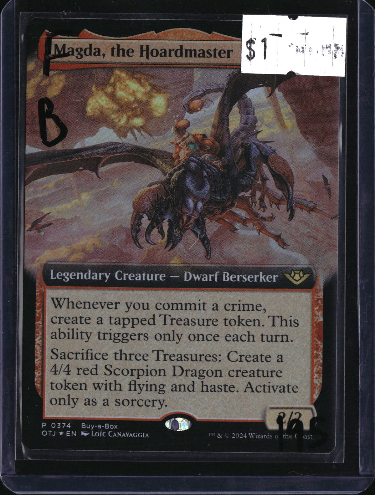 Magda the Hordemaster — MTG-195 — actual card front
