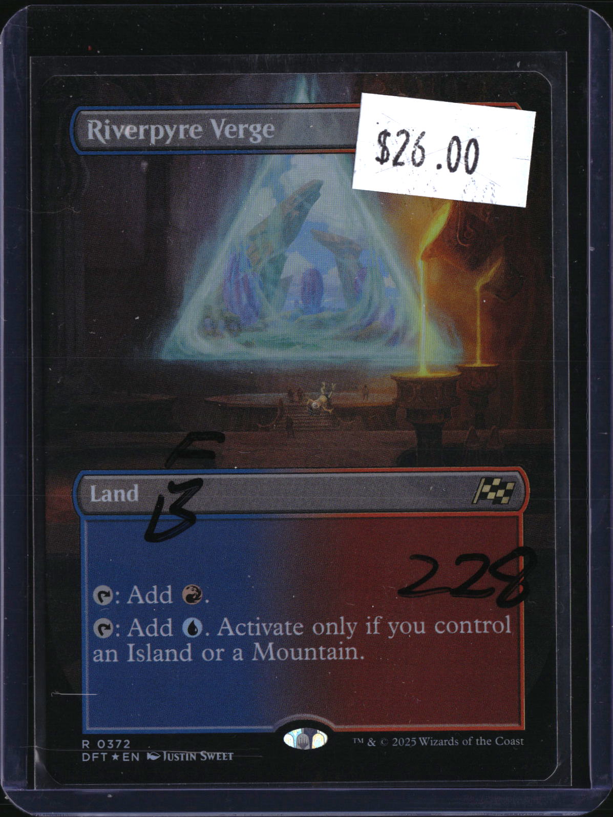 Riverpyre Verge (Foil) (Borderless) — MTG-228 — actual card front