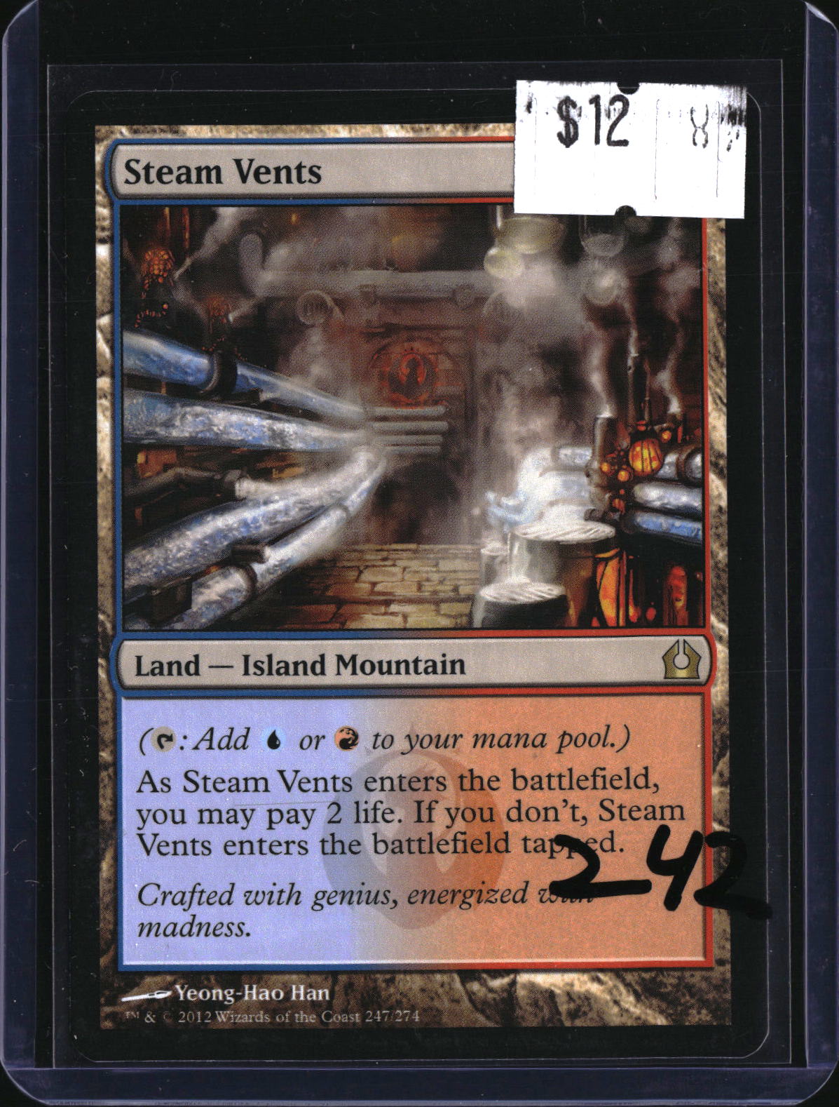 Steam Vents — MTG-242 — actual card front