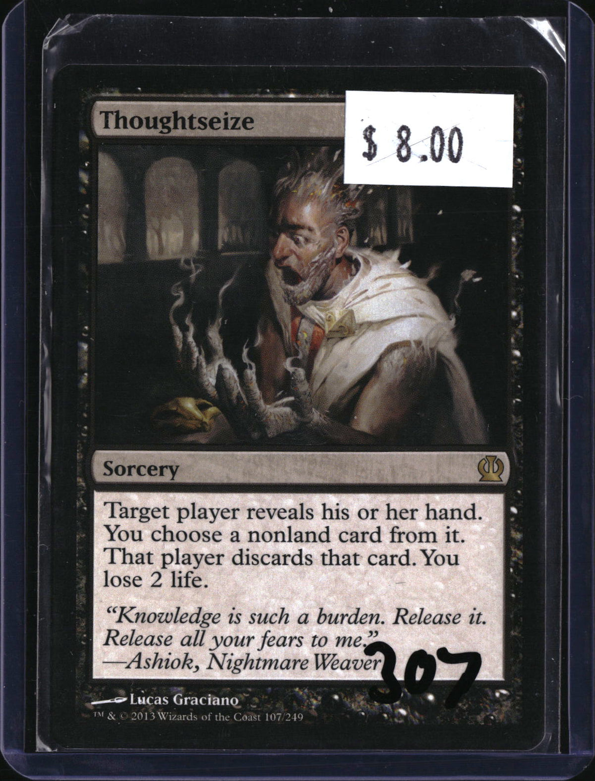 Thoughtseize — MTG-307 — actual card front
