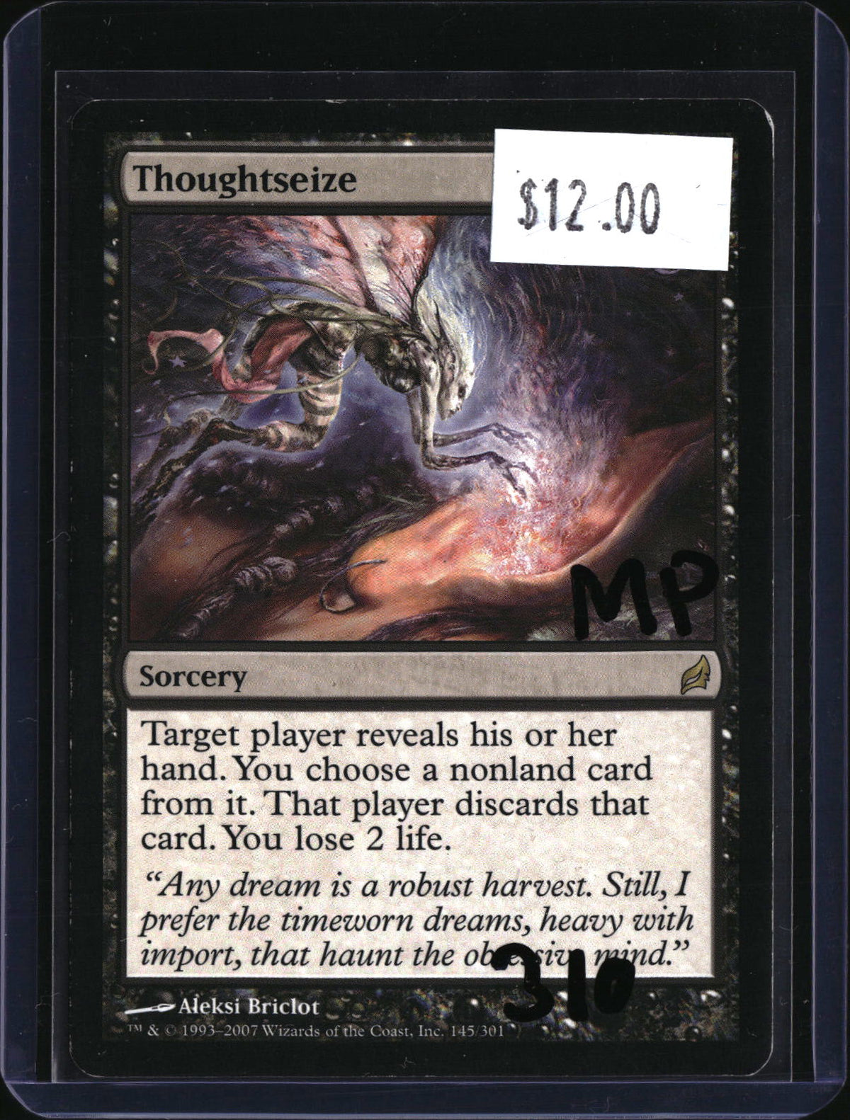Thoughtseize — MTG-310 — actual card front