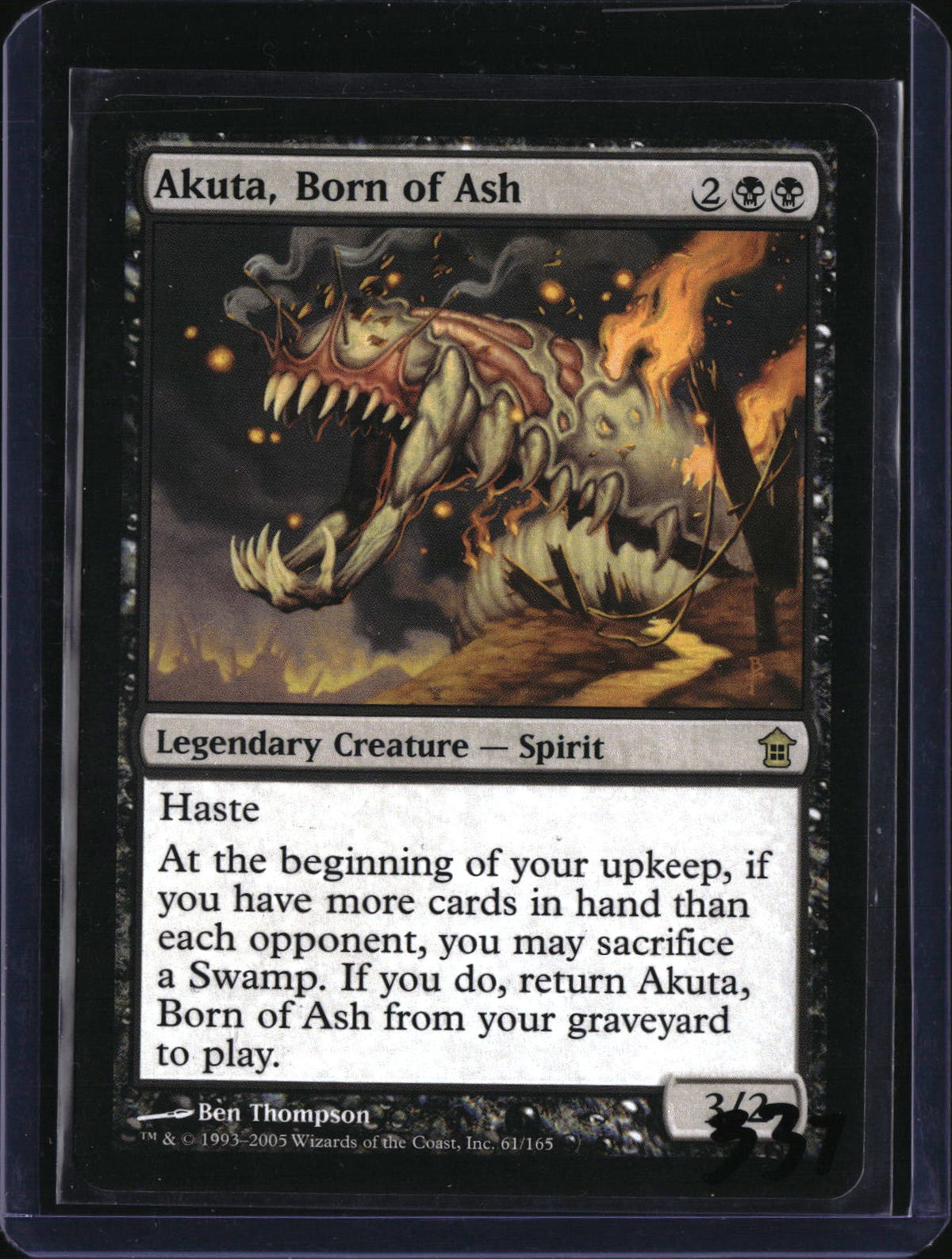Akuta, Born of Ash — MTG-337 — actual card front