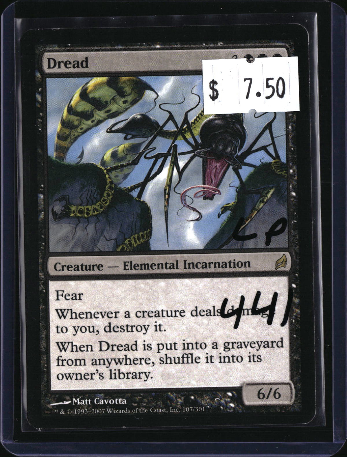 Dread — MTG-441 — actual card front