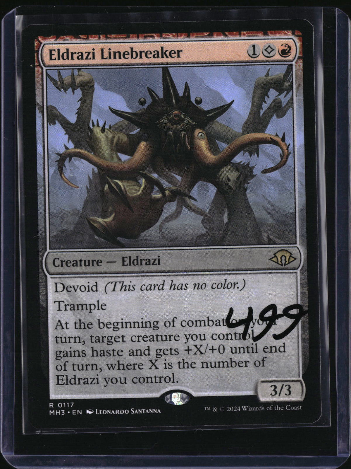 Eldrazi Linebreaker — MTG-499 — actual card front