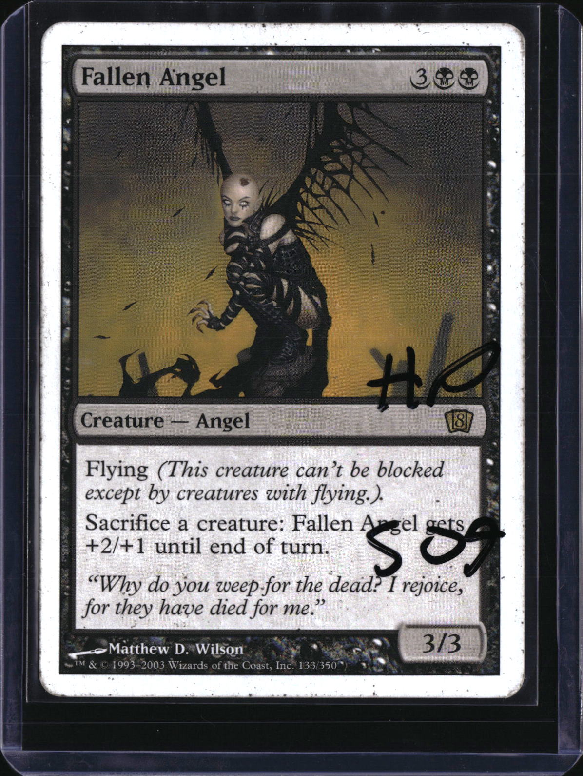 Fallen Angel — MTG-509 — actual card front