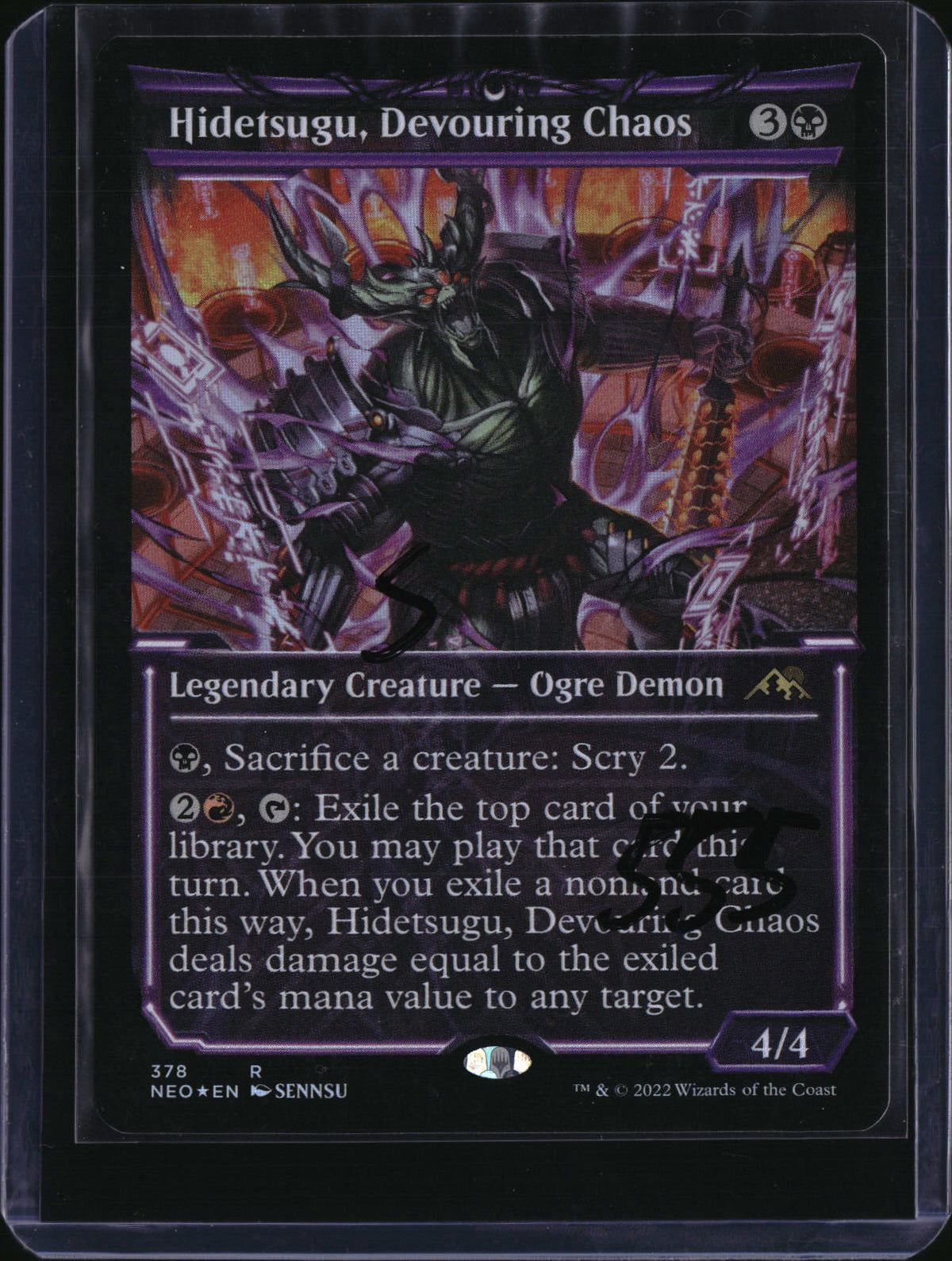 Hidetsugu, Devouring Chaos Showcase — MTG-555 — actual card front