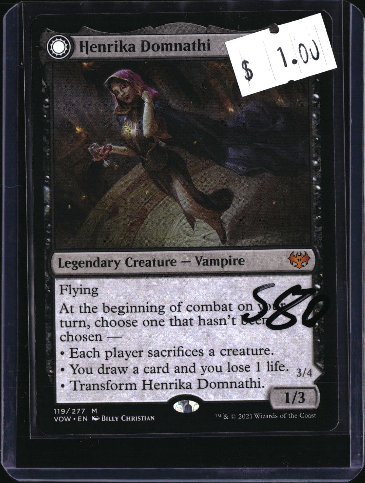 Henrika Domnathi — MTG-580 — actual card front
