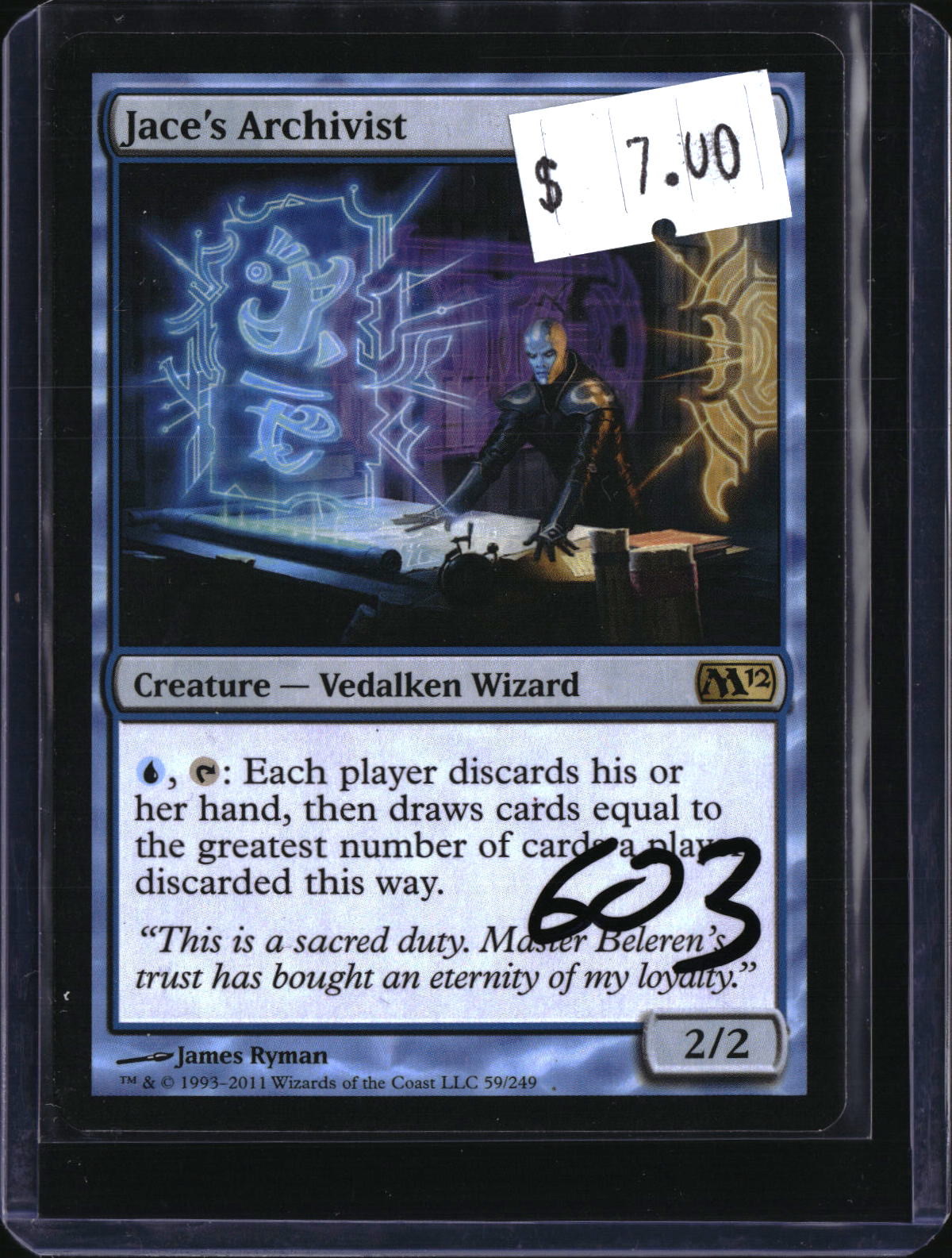 Jace's Archivist — MTG-603 — actual card front
