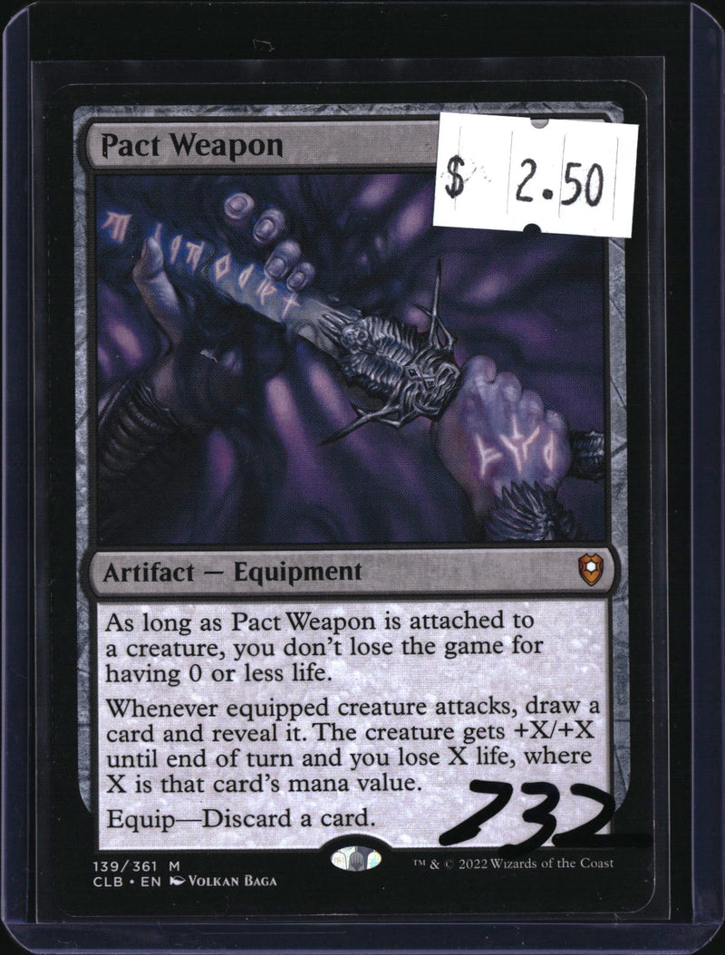 Pact Weapon — MTG-732 — actual card front