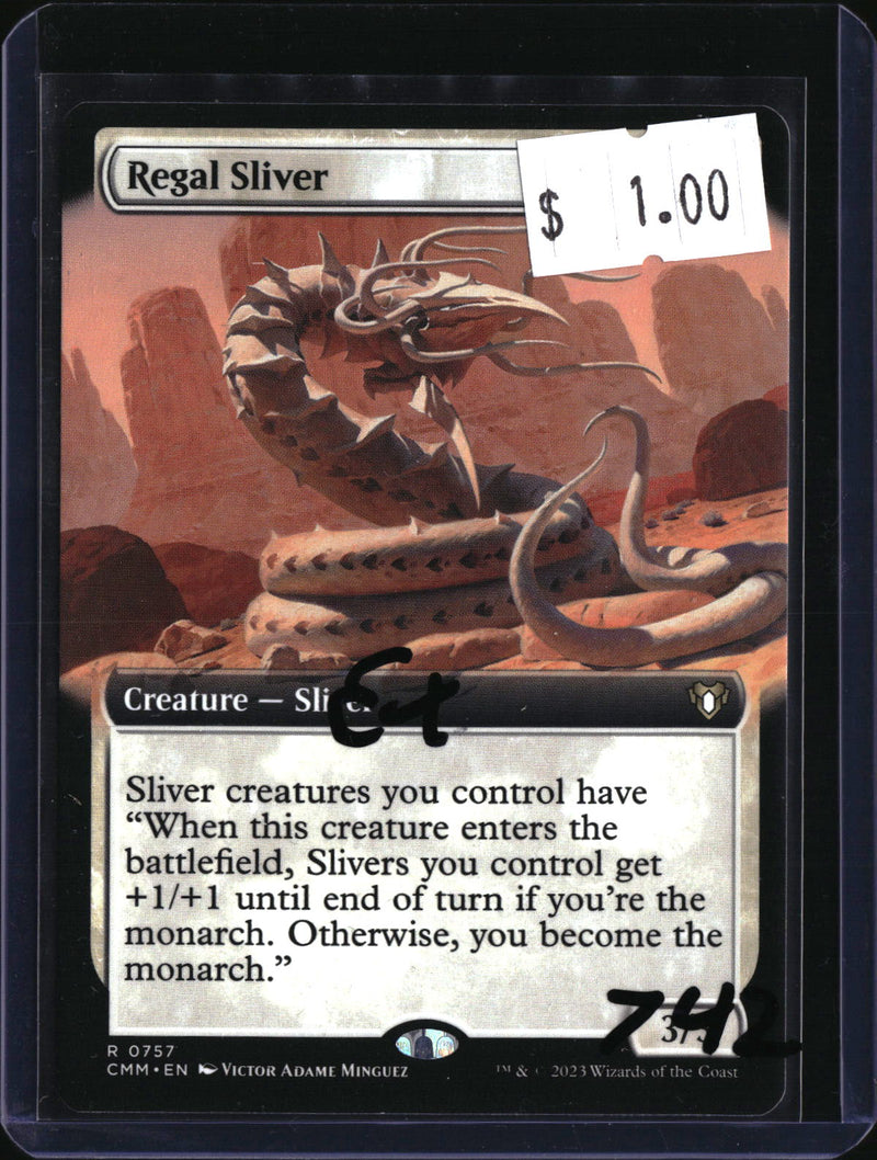 Regal Sliver Extended Art — MTG-742 — actual card front