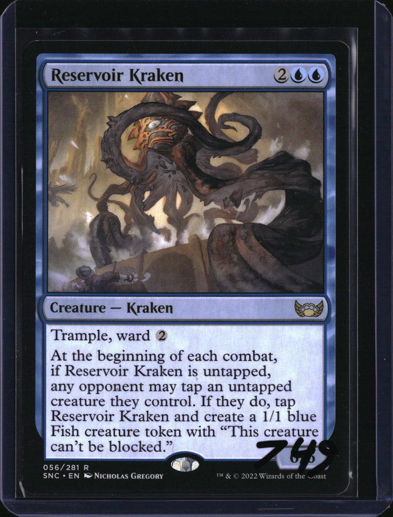 Reservior Kraken — MTG-749 — actual card front