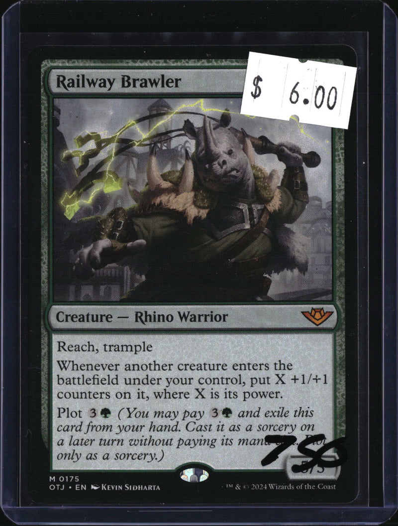 Railway Brawler — MTG-750 — actual card front