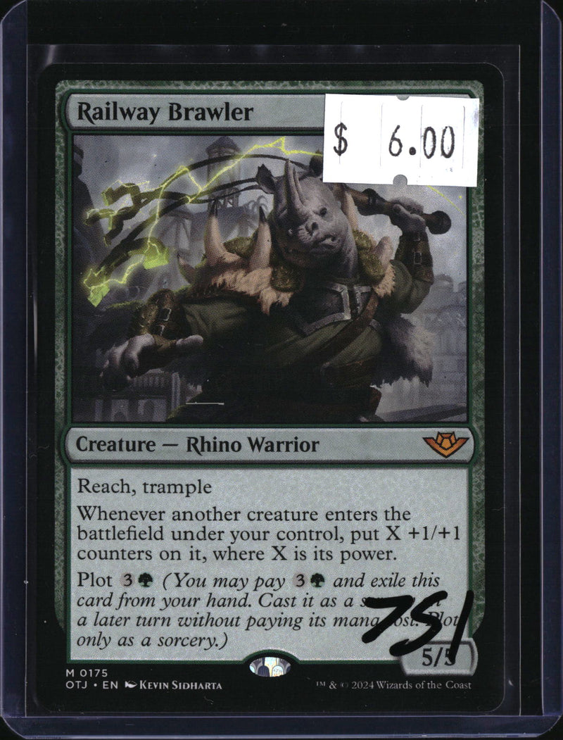 Railway Brawler — MTG-751 — actual card front