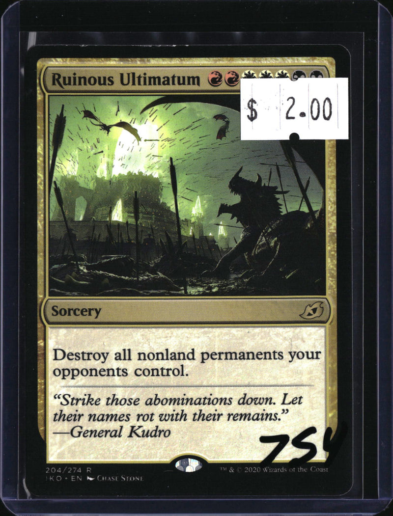 Ruinous Ultimatum — MTG-754 — actual card front