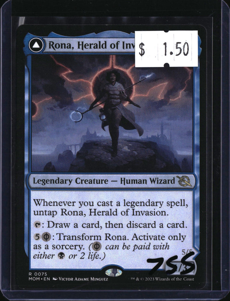 Rona, Herald of Invasion — MTG-755 — actual card front