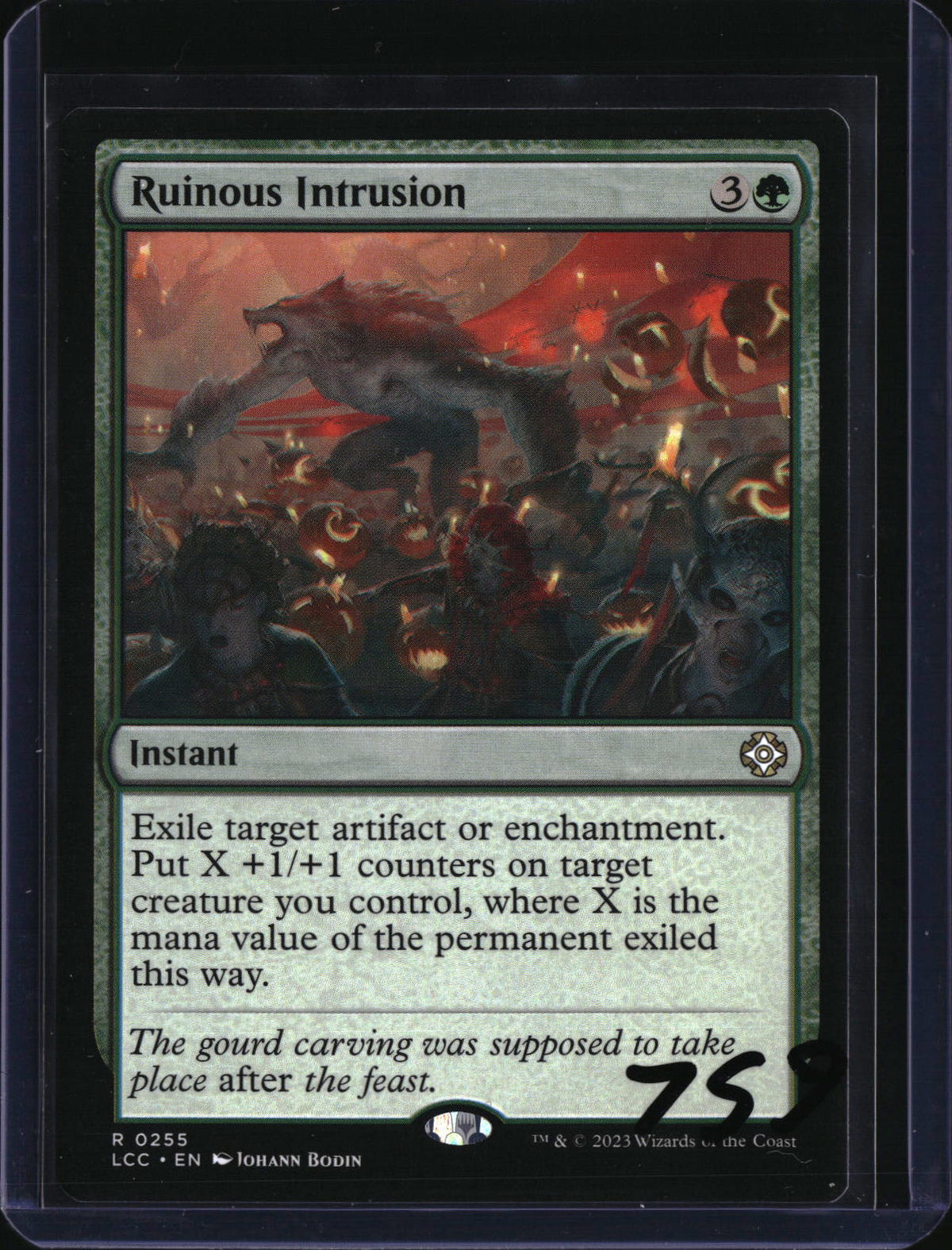 Ruinous Intrusion — MTG-759 — actual card front