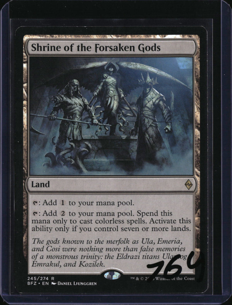 Shrine of the Forsaken Gods — MTG-764 — actual card front